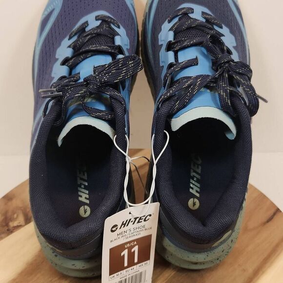 Hi-Tec Catalina Trail Men's Waterproof Running Shoes Size 11 Blue Gray - Picture 10 of 11